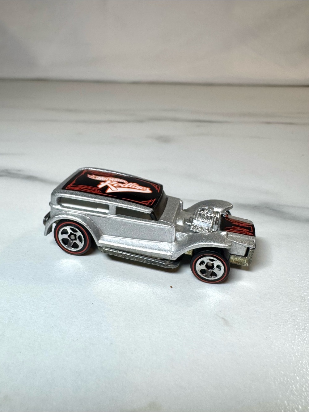 Hot Wheels The Demon Silver Redline Wheels Hot Rod Diecast Loose Malaysia